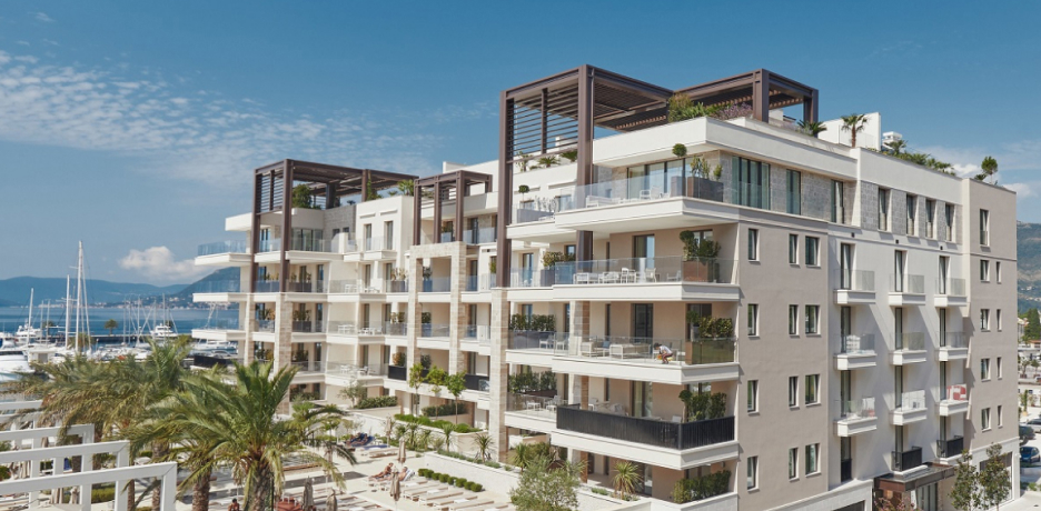 Apartments in Regent Pool Club Residence Aqua, Montenegro,