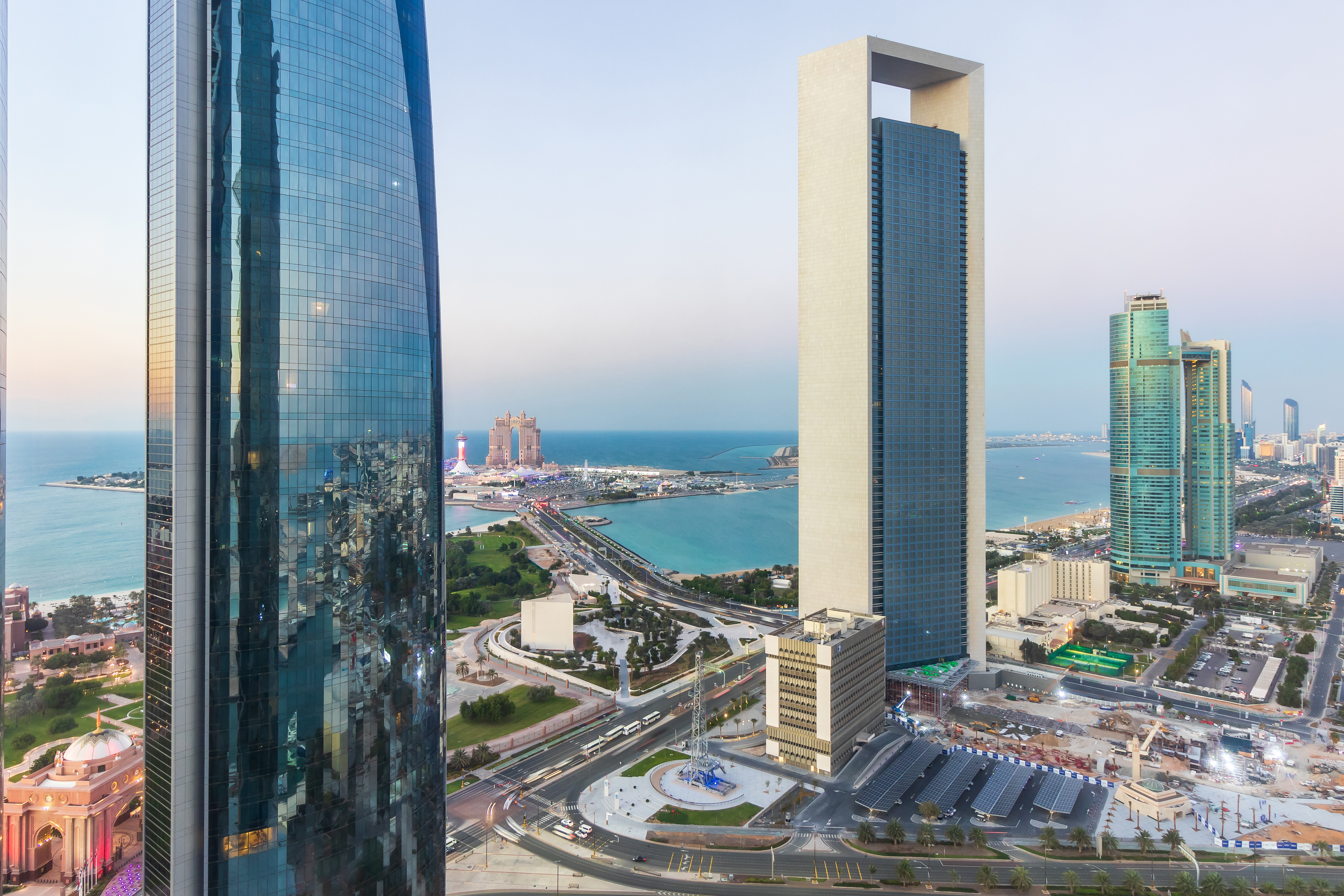 Real estate in Abu Dhabi with city and sea views