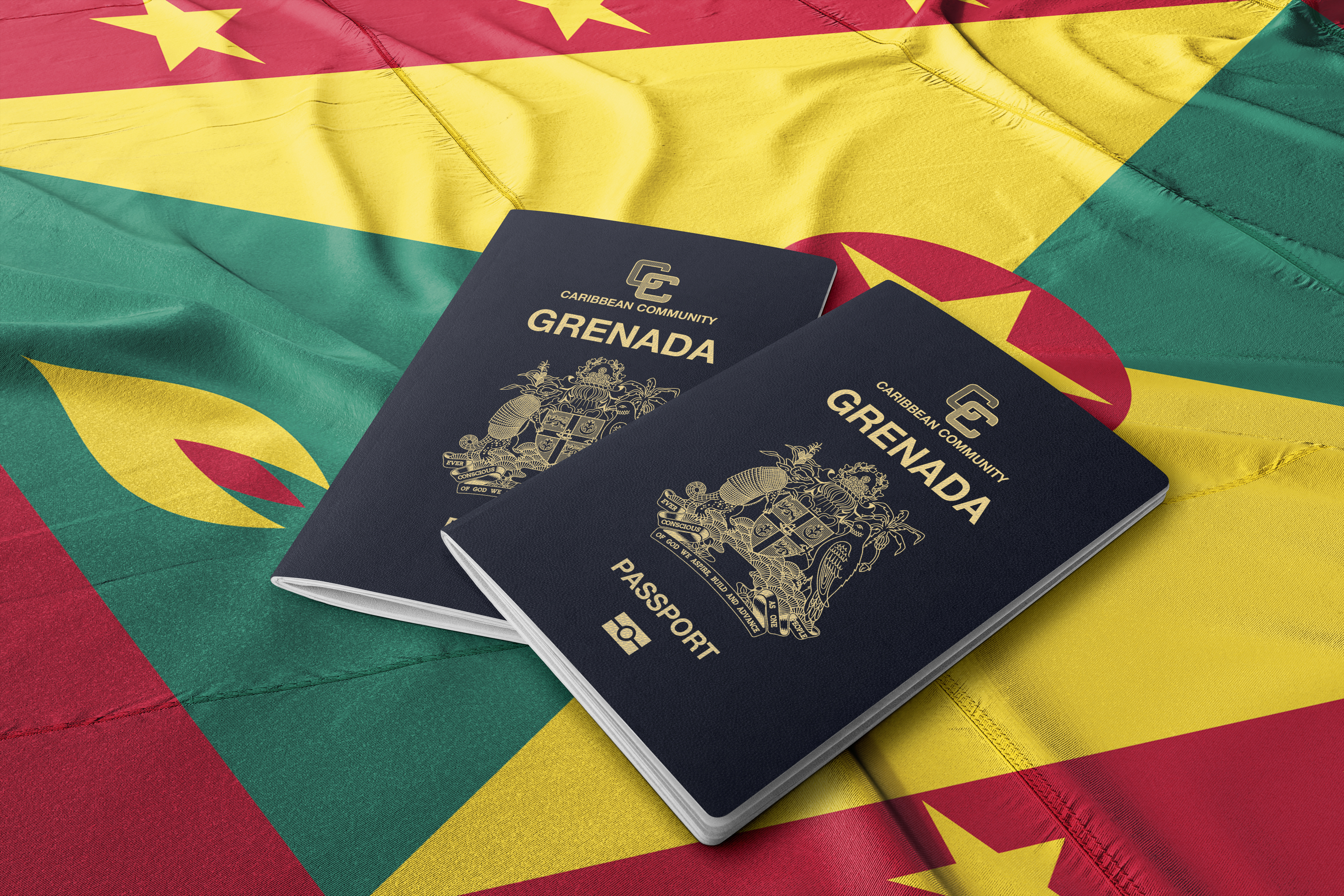 Grenada's passports on the country's flag symbolize Caribbean citizenship