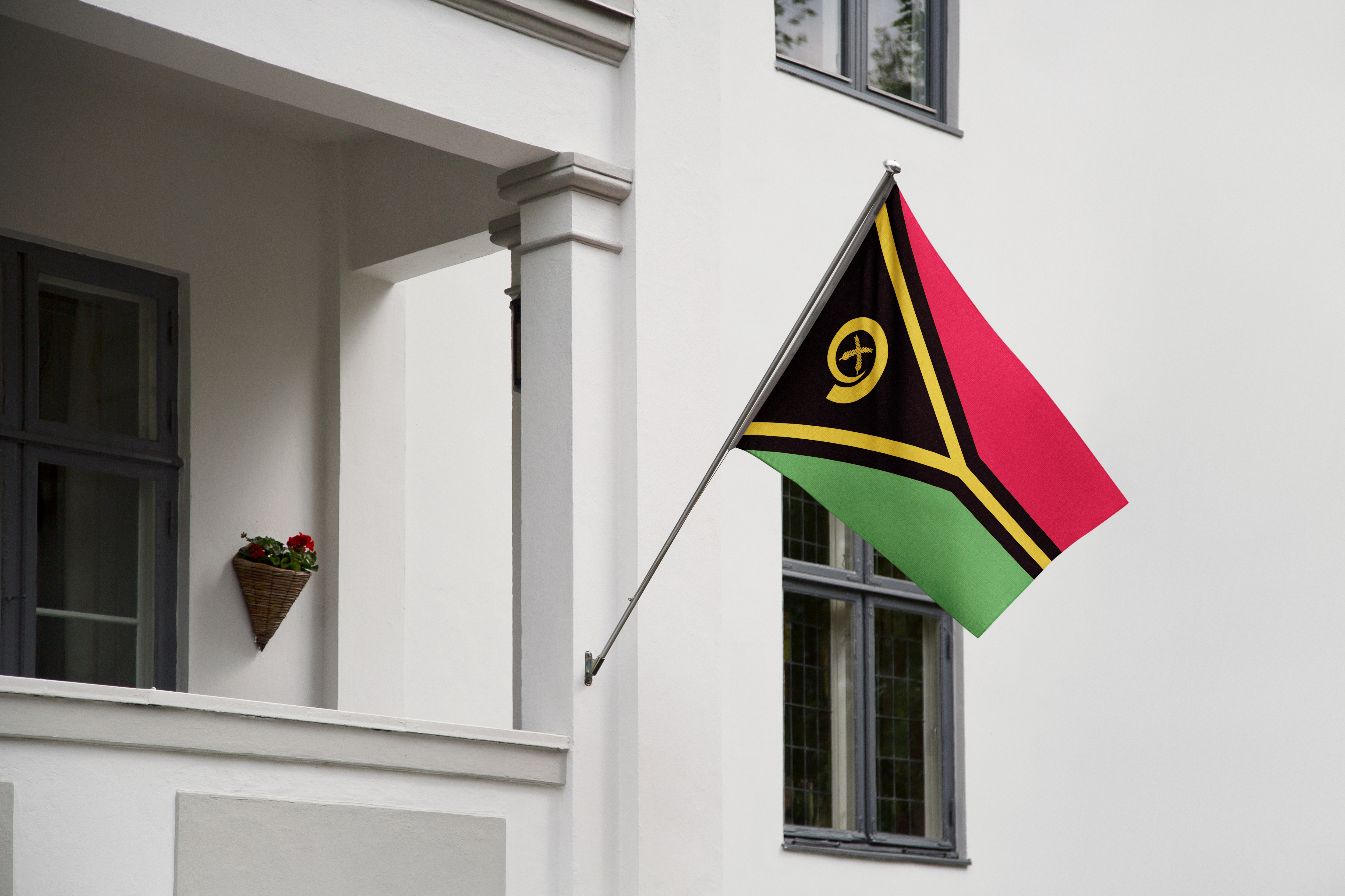 Flag of Vanuatu, a family can immigrate to this country and receive a Vanuatu passport by investment
