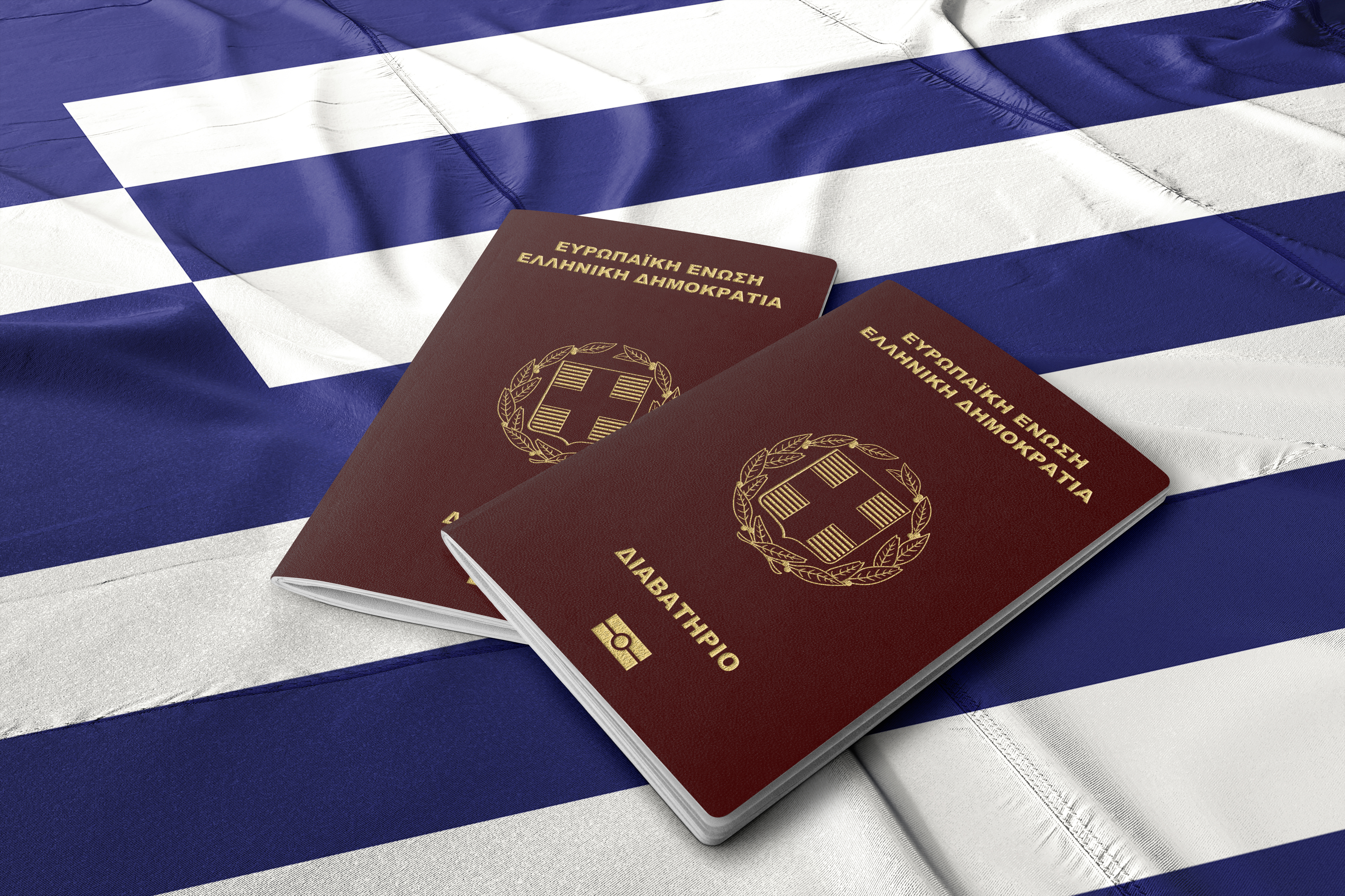 Passports on the Greek flag, they can be obtained after a residence permit in Greece by investment