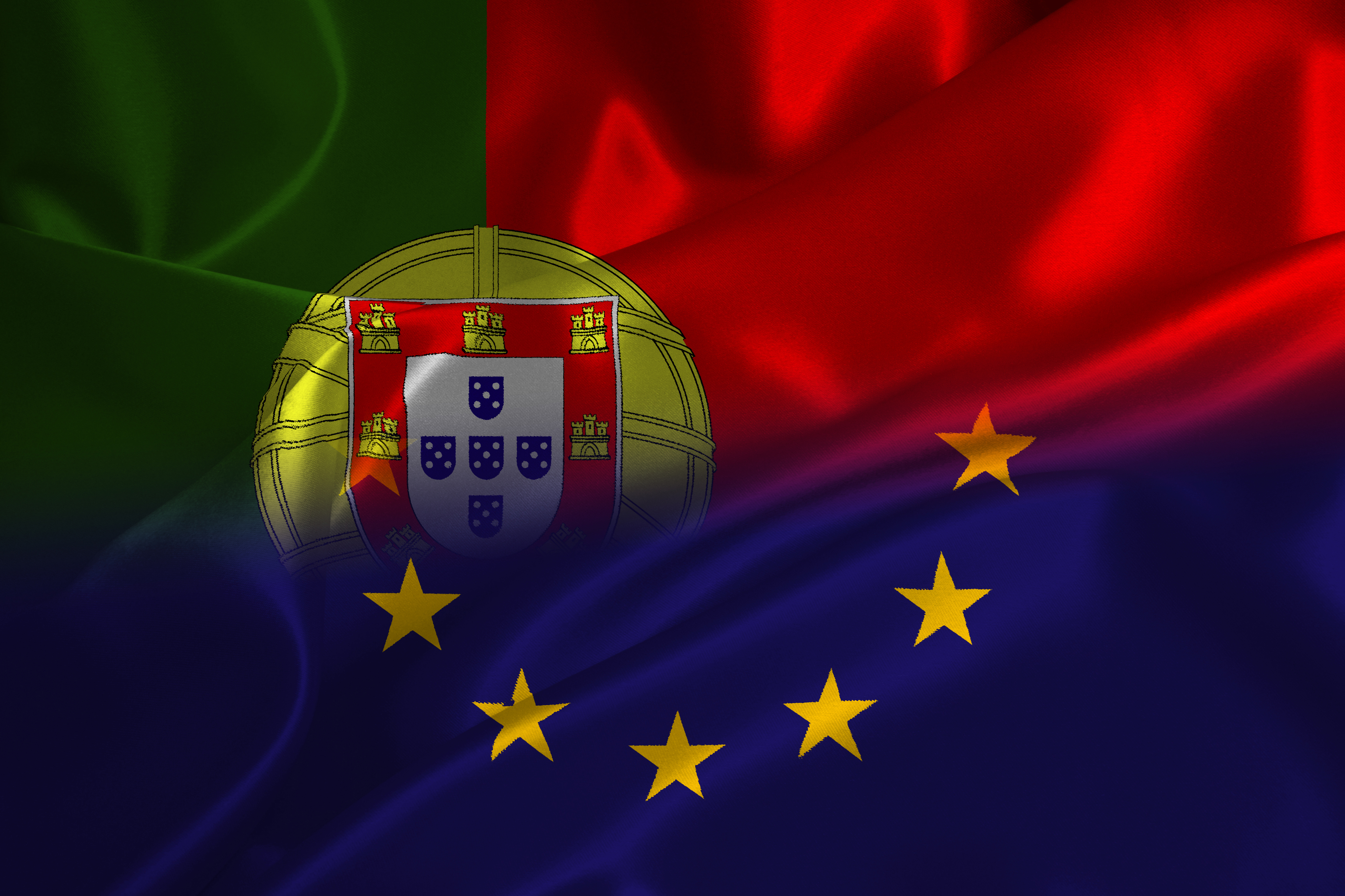 Flag of Portugal, an EU member country where the Golden Visa is issued