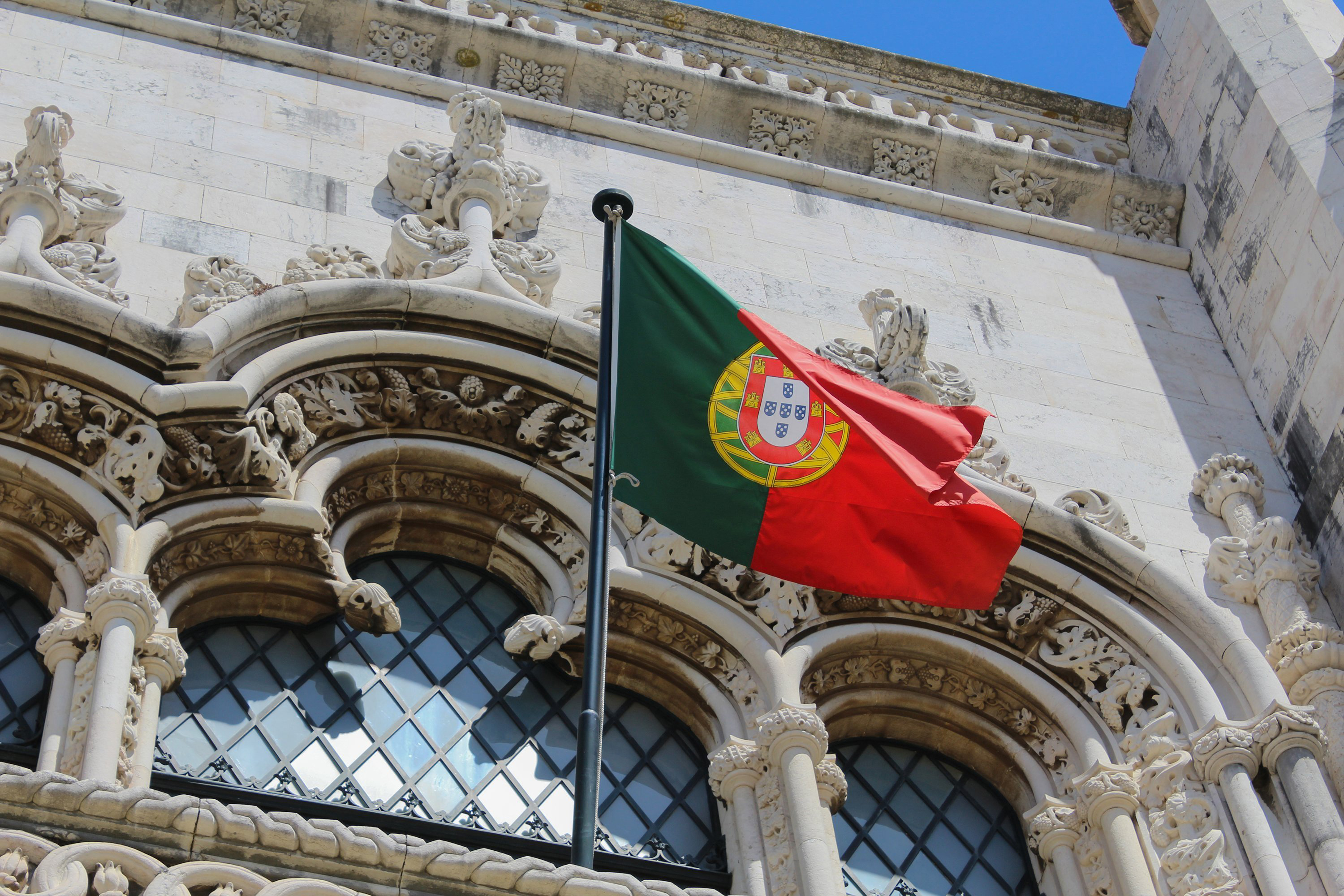 Flag symbolizing Portuguese citizenship that an investor can obtain through a Portuguese residence permit for investment