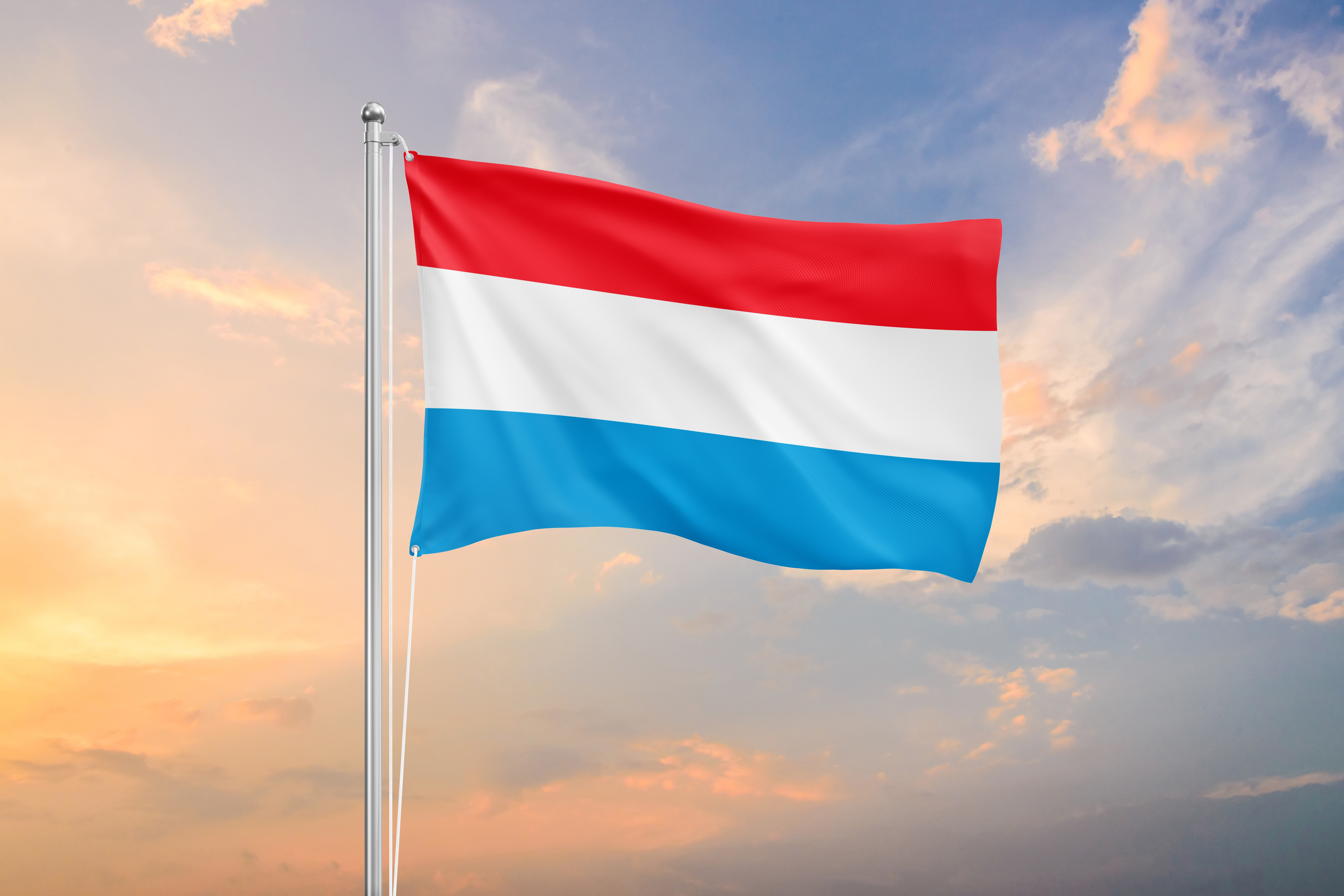 The flag symbolizes the citizenship of Luxembourg