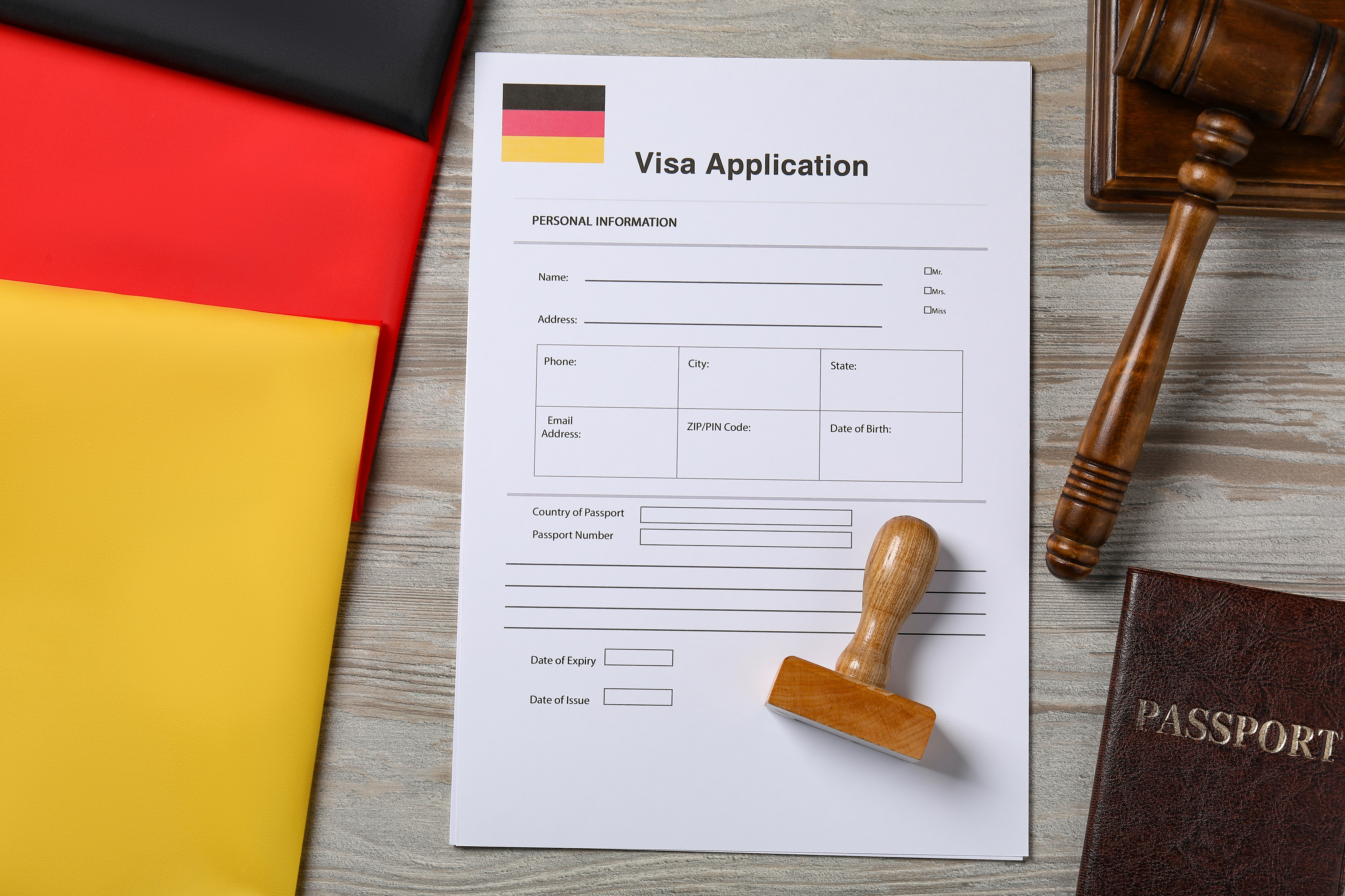 Documents for a visa to Germany