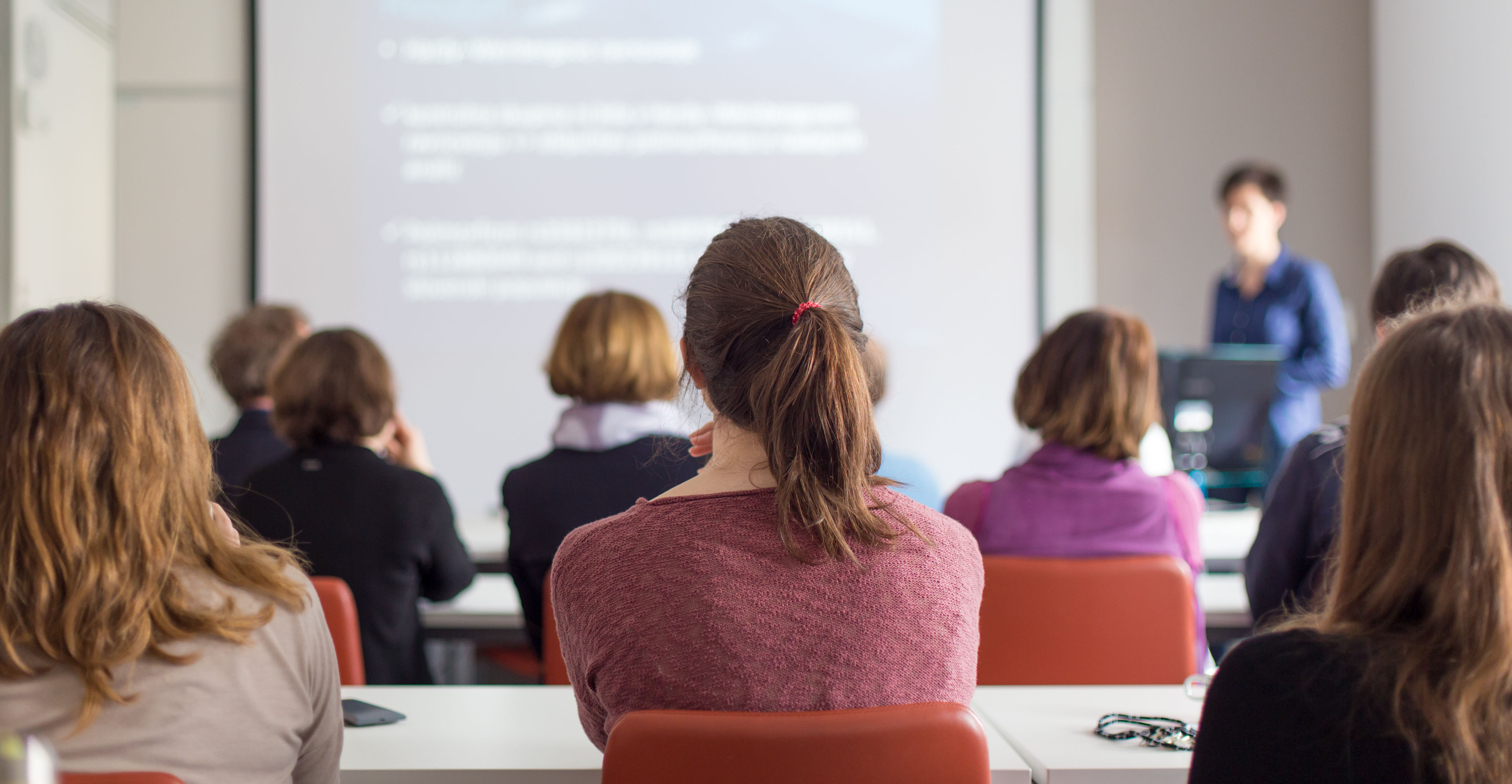 Foreign students at a lecture at the University of France