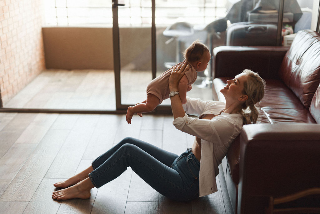 A mother and her child in Chile