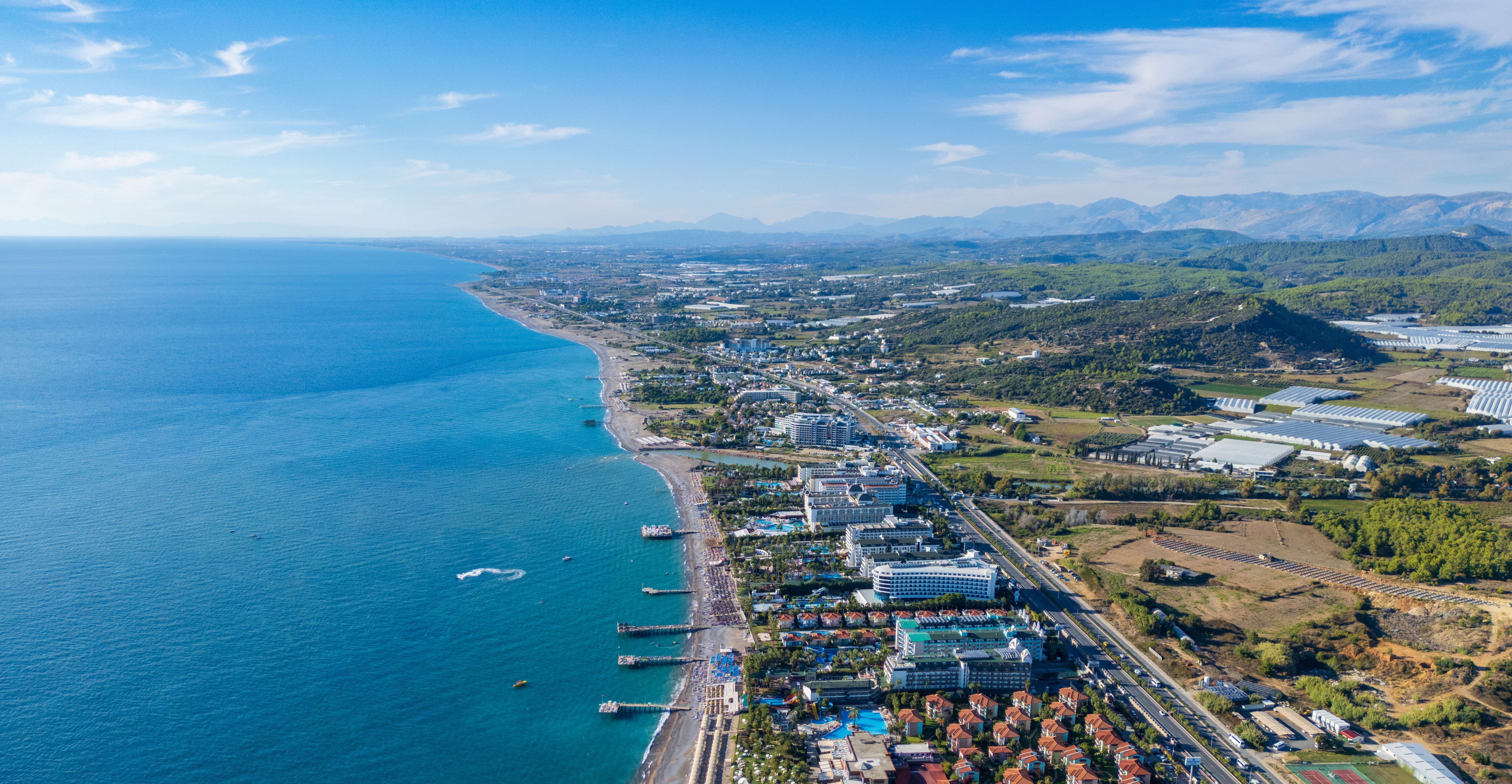 Береговая линия между Манавгатом и Аланией в Турции