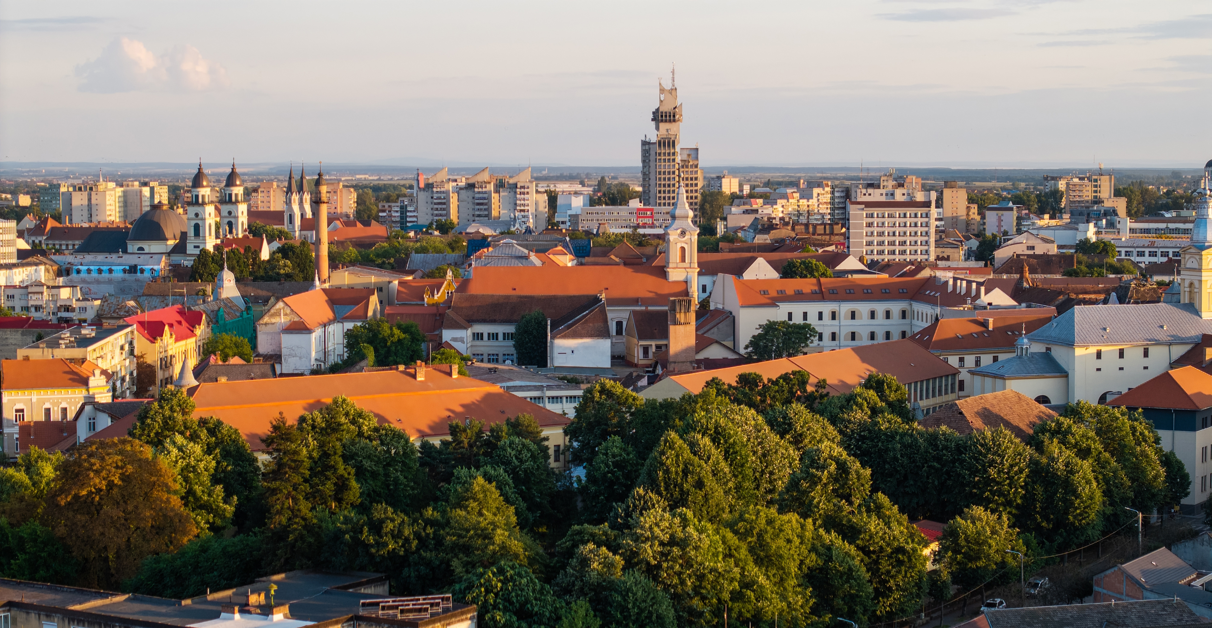 Живописный вид на Сату-Маре, город на севере Румынии